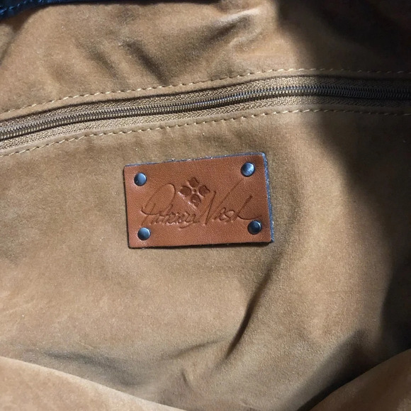 Patricia Nash Large Croc Embossed Witney Drawstring Tote Bag - Picture 13 of 13